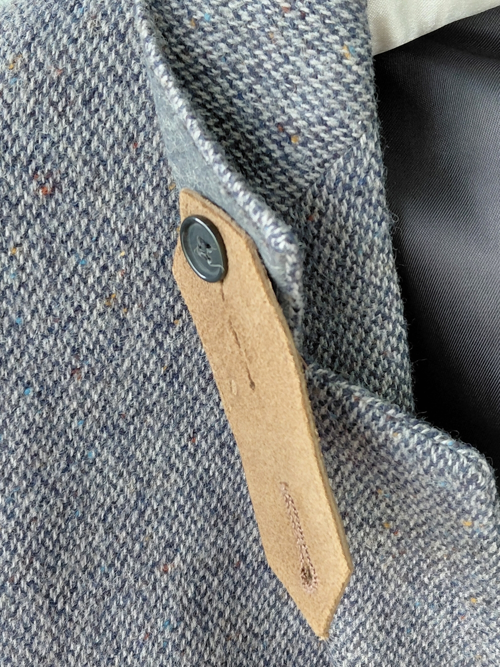 Stewart County 100% Pure Wool Sport Coat Blazer Elbow Patches 46L USA - Picture 9 of 15